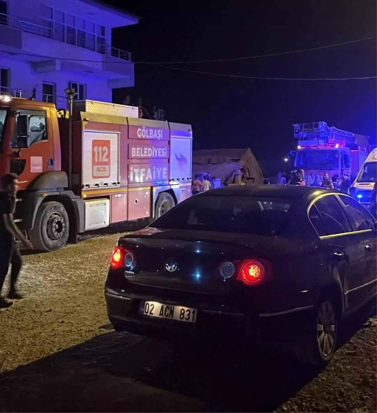 Adıyaman Gölbaşı'nda İkamette Yangın Çıktı