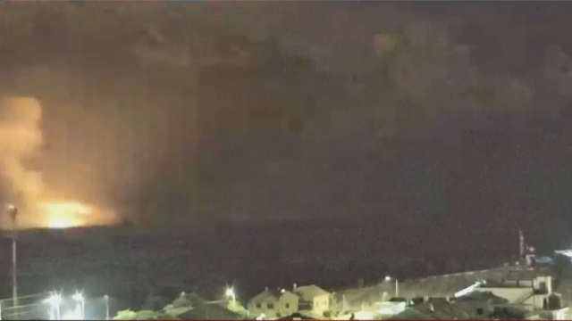 First images from Israel's ground operation launched against Gaza