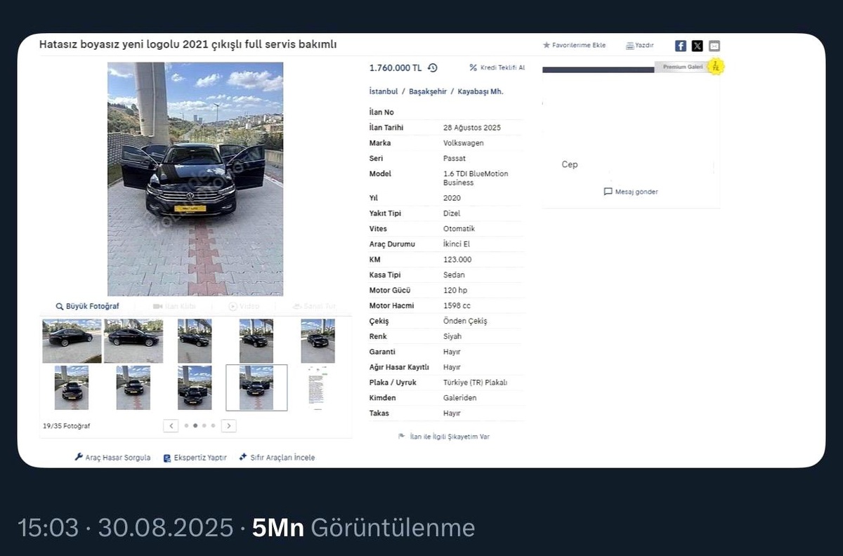 İstanbul'da Galericiye Kilometre Düşürme Cezası