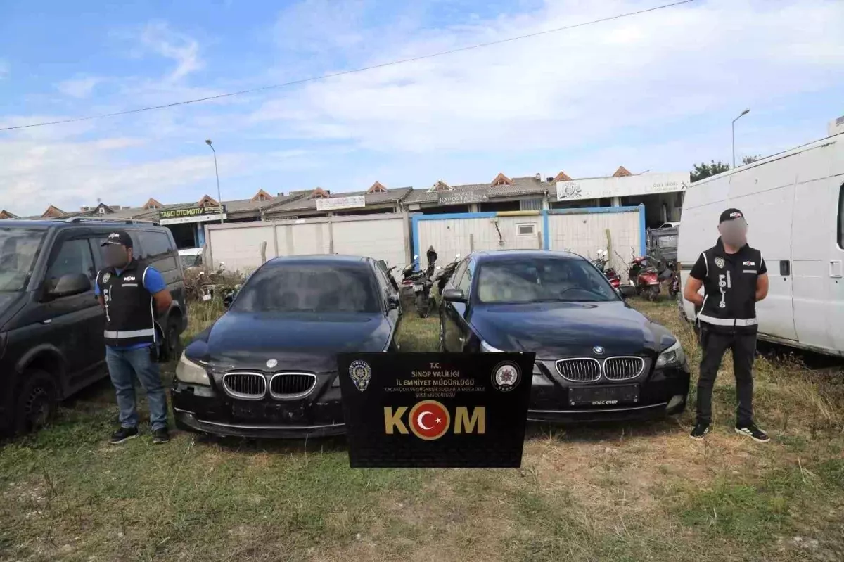 Sinop'ta Kaçak Araç Operasyonu: 1 Kişi Gözaltına Alındı