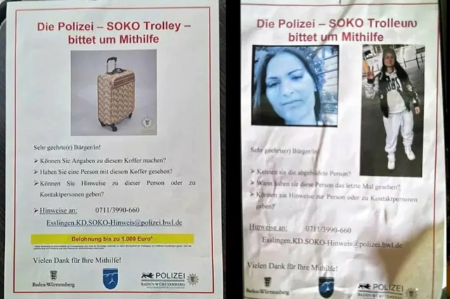 The lifeless body of the missing Turkish woman was found in a suitcase in Germany