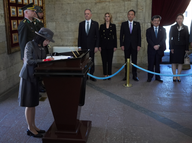 Princess Akiko Mikasa of Japan visited Anıtkabir