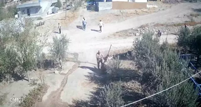 They tried to crush his head with a stone, his wife intervened without thinking