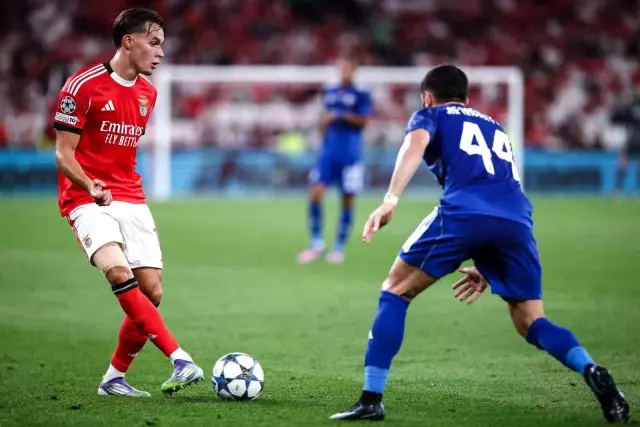 The team that went to the Champions League for the first time wiped Benfica off the field