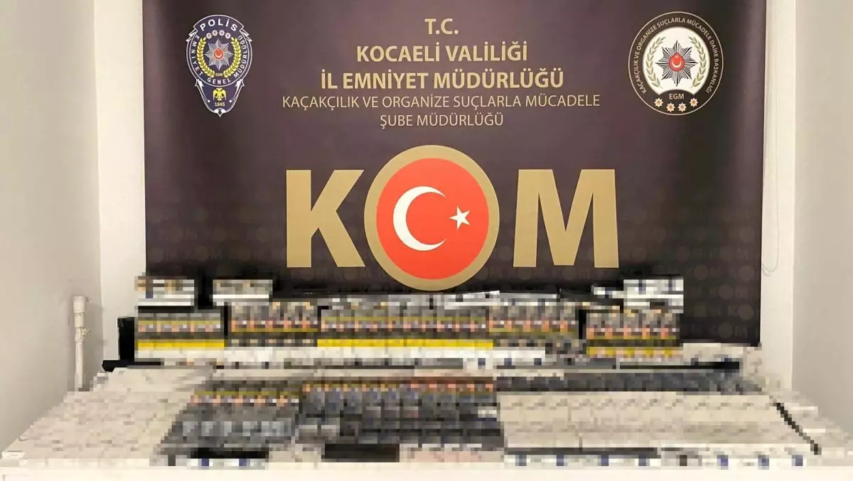 Kocaeli'de Kaçak Sigara ve Uyuşturucu Operasyonları
