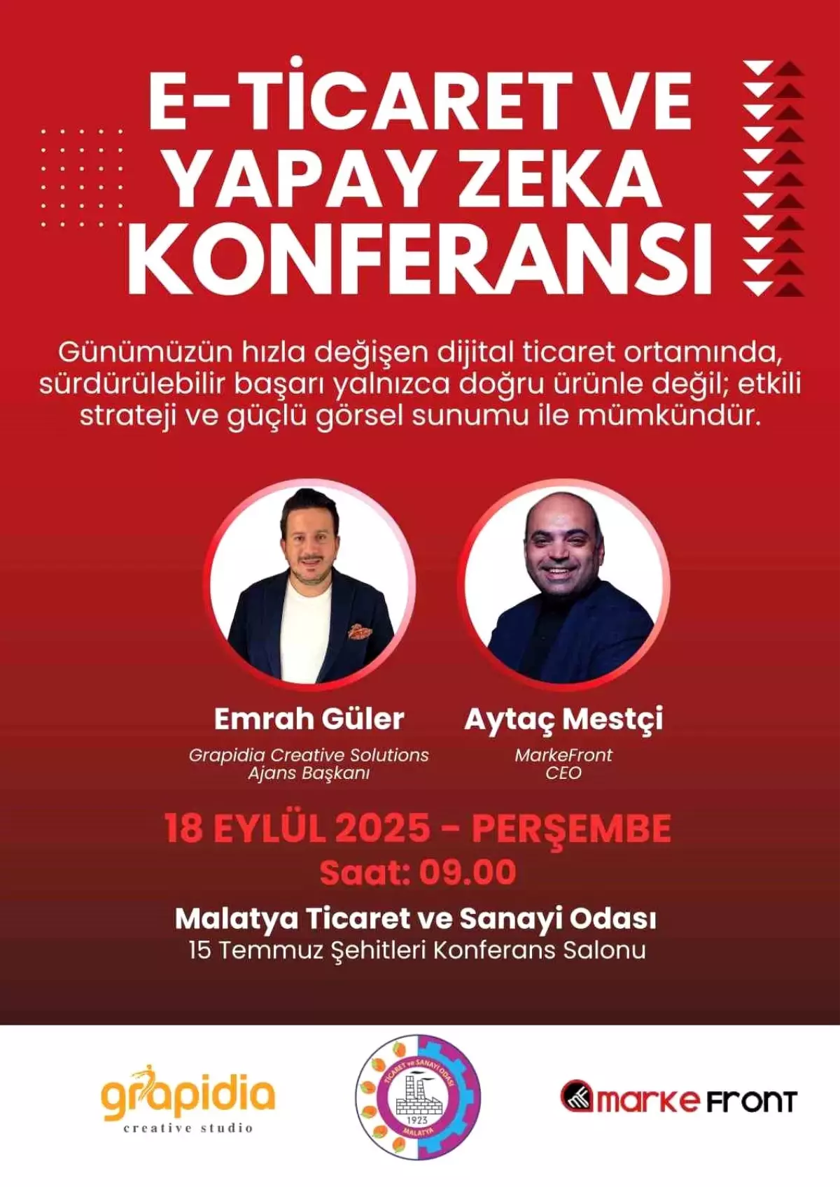 Malatya'da E-Ticaret ve Yapay Zeka Konferansı Düzenlenecek