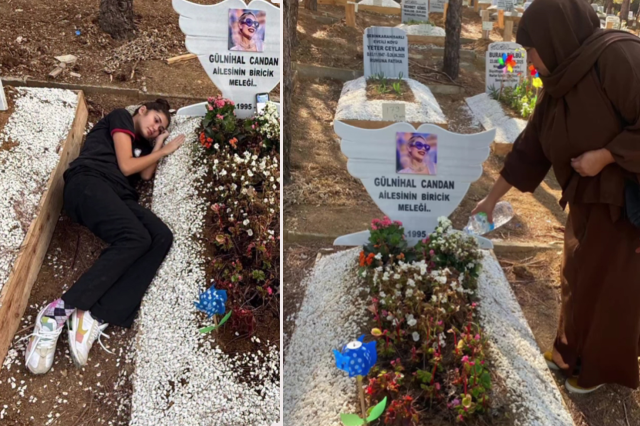 Heartbreaking words from Nihal Candan's mother at her graveside