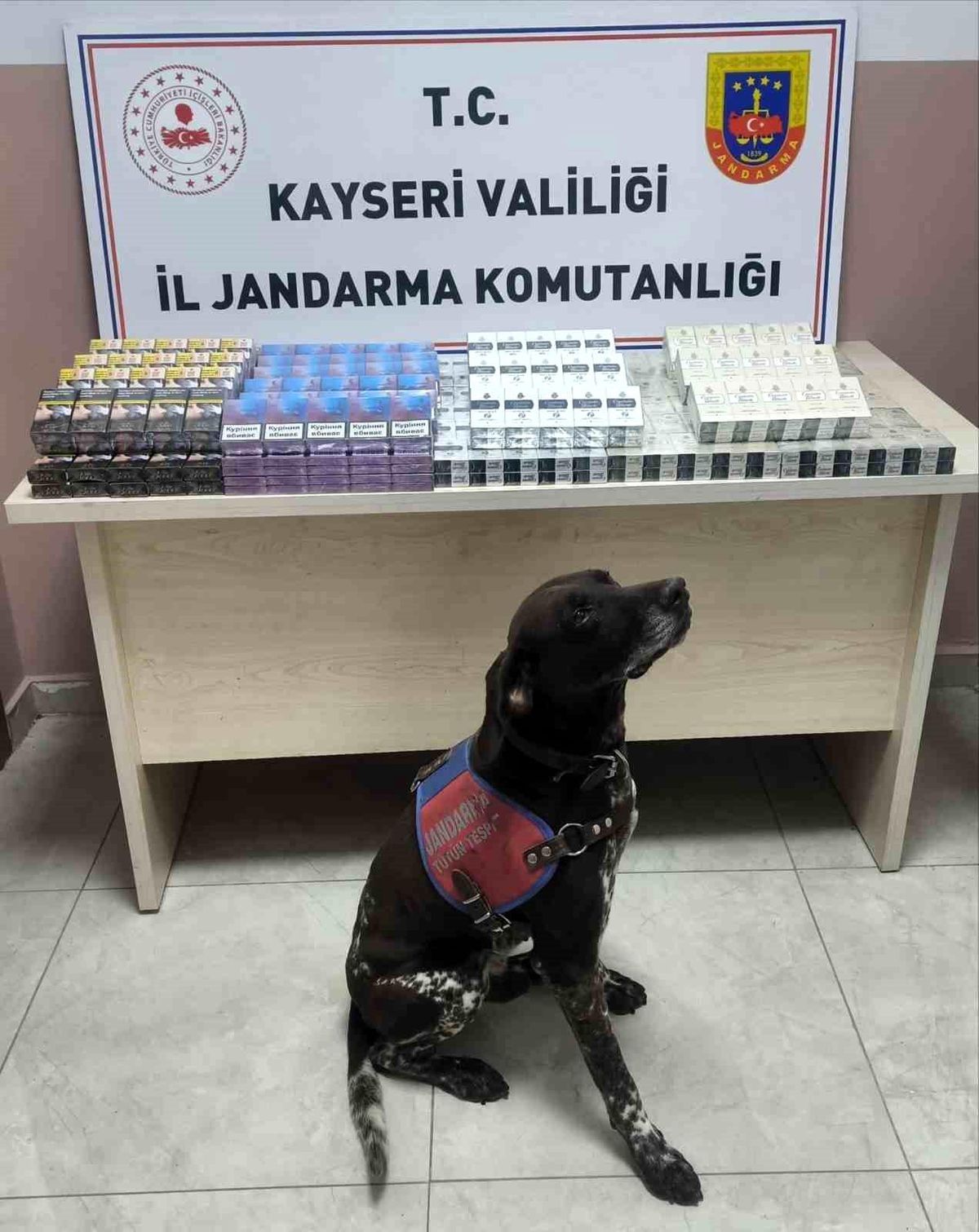 Kayseri'de Yol Kontrolünde 560 Paket Kaçak Sigara Ele Geçirildi