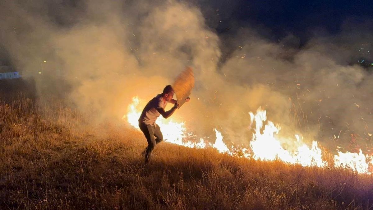 Karabük'te Anız Yangını Paniğe Neden Oldu