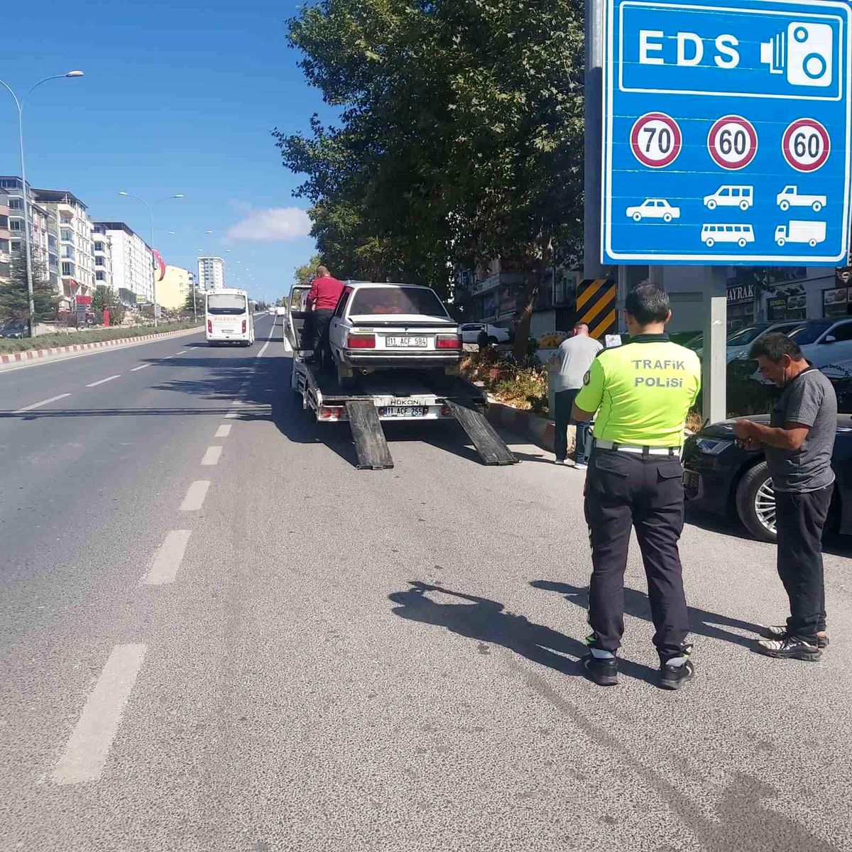 Bilecik'te Korsan Taksiciye Ceza Kesildi