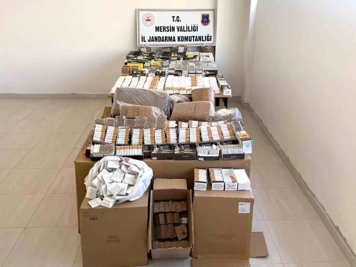 Mersin Bozyazı'da Kaçak Sigara Ticareti Operasyonu