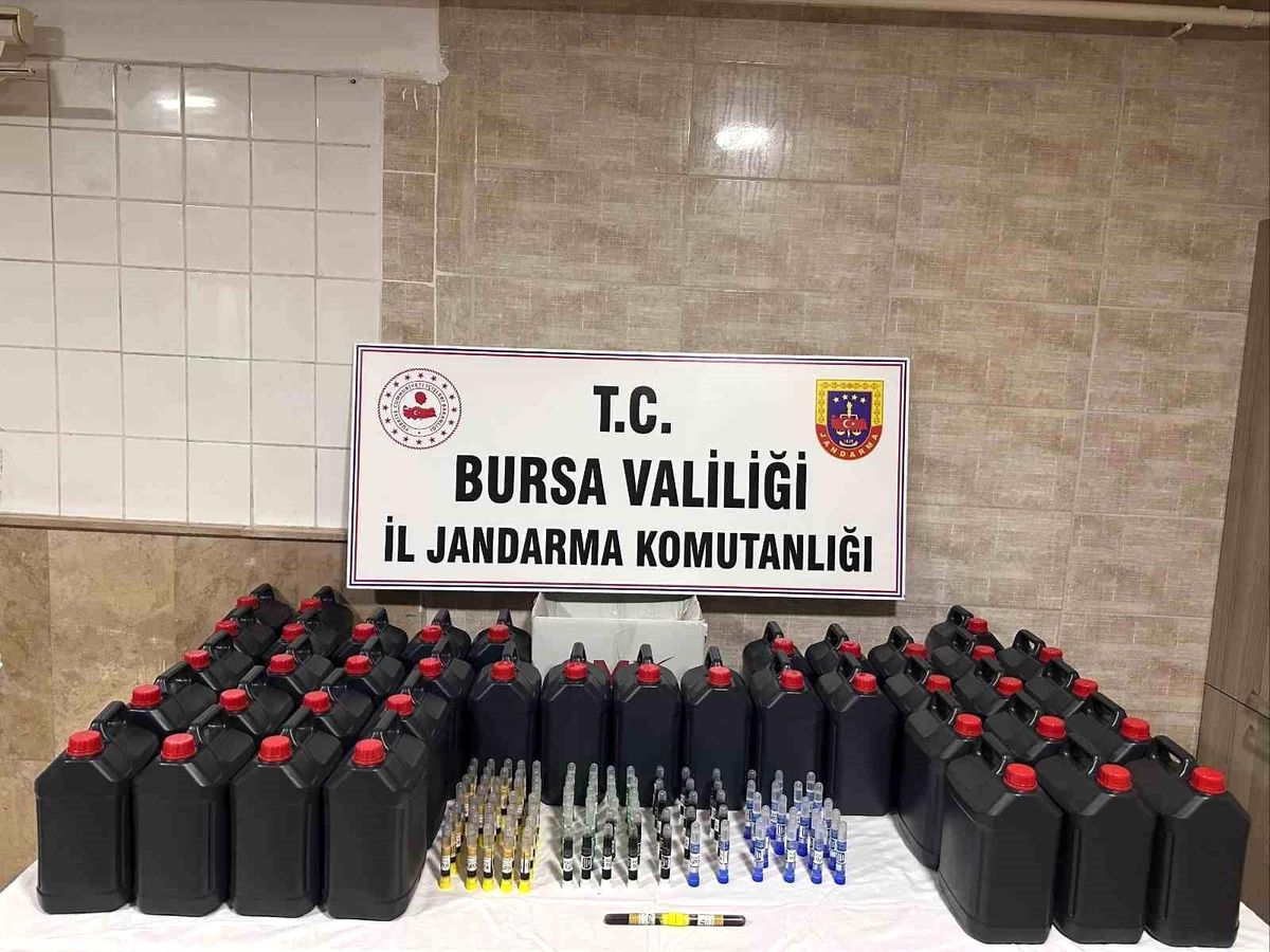 Mudanya'da Jandarma Kontrolünde 200 Litre Etil Alkol Ele Geçirildi
