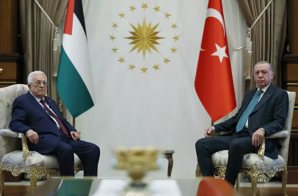 Cumhurbaşkanı Erdoğan, Filistin Devlet Başkanı Abbas'ı kabul etti