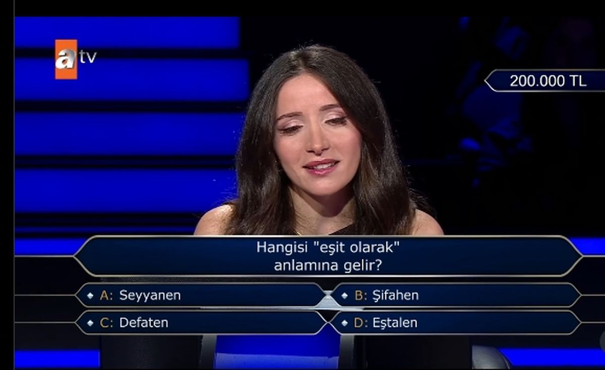 Hangisi 'eşit olarak' anlamına gelir?