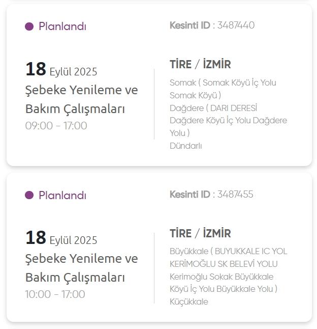 İzmir GEDİZ elektrik kesintisi! 18 Eylül İzmir'de elektrik kesintisi ne zaman bitecek, elektrikler ne zaman gelecek?