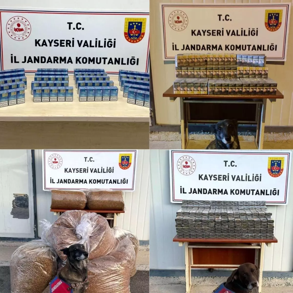 Kayseri'de 2 Bin 375 Paket Kaçak Sigara Ele Geçirildi