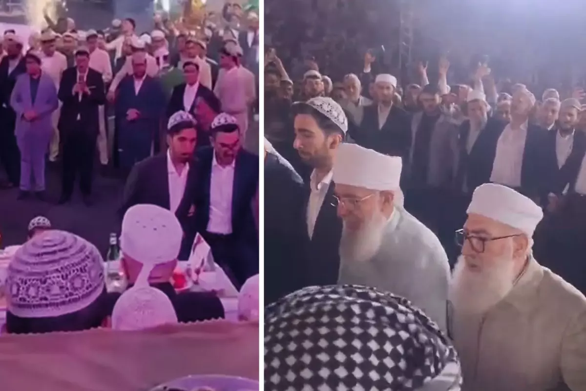 Menzil meydanında 3 gün 3 gece süren düğün! Şeyh Seyyid Saki halaya durdu