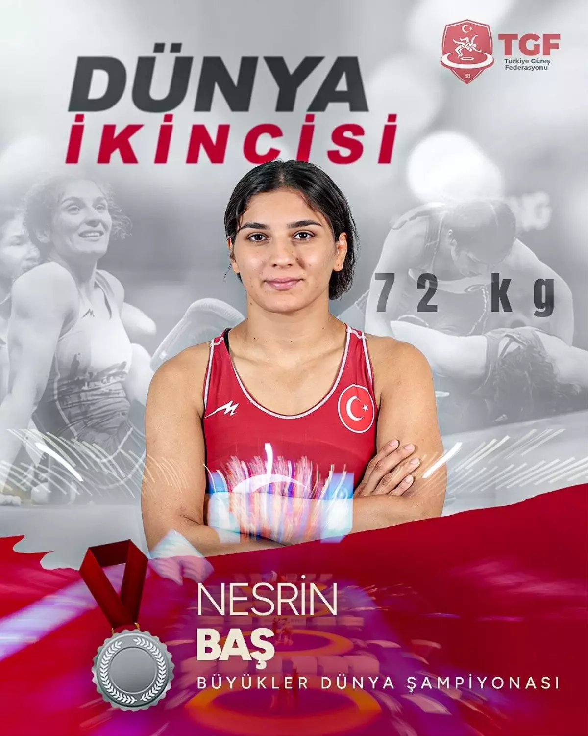 Nesrin Baş, Dünya Güreş Şampiyonası'nda Gümüş Madalya Kazandı