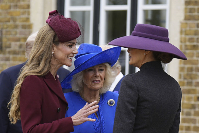 The Trump Couple in England at the Invitation of King Charles