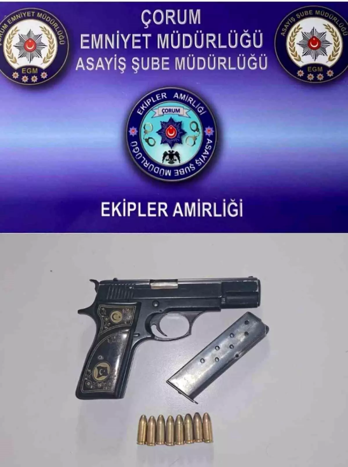Çorum'da Denetimler: 6 Aranan Şüpheli Yakalandı, Çok Sayıda Silah ve Uyuşturucu Ele Geçirildi
