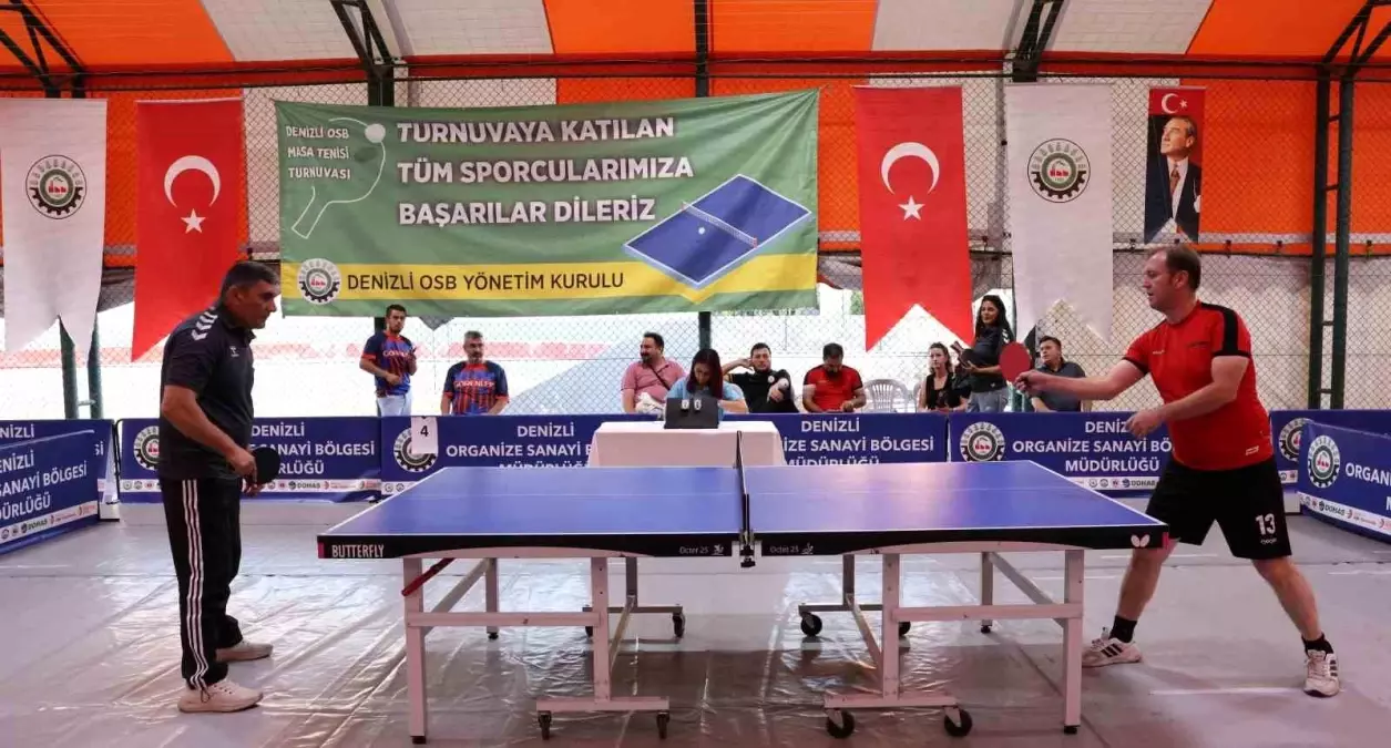 Denizli OSB 6. Masa Tenisi Turnuvası Başladı