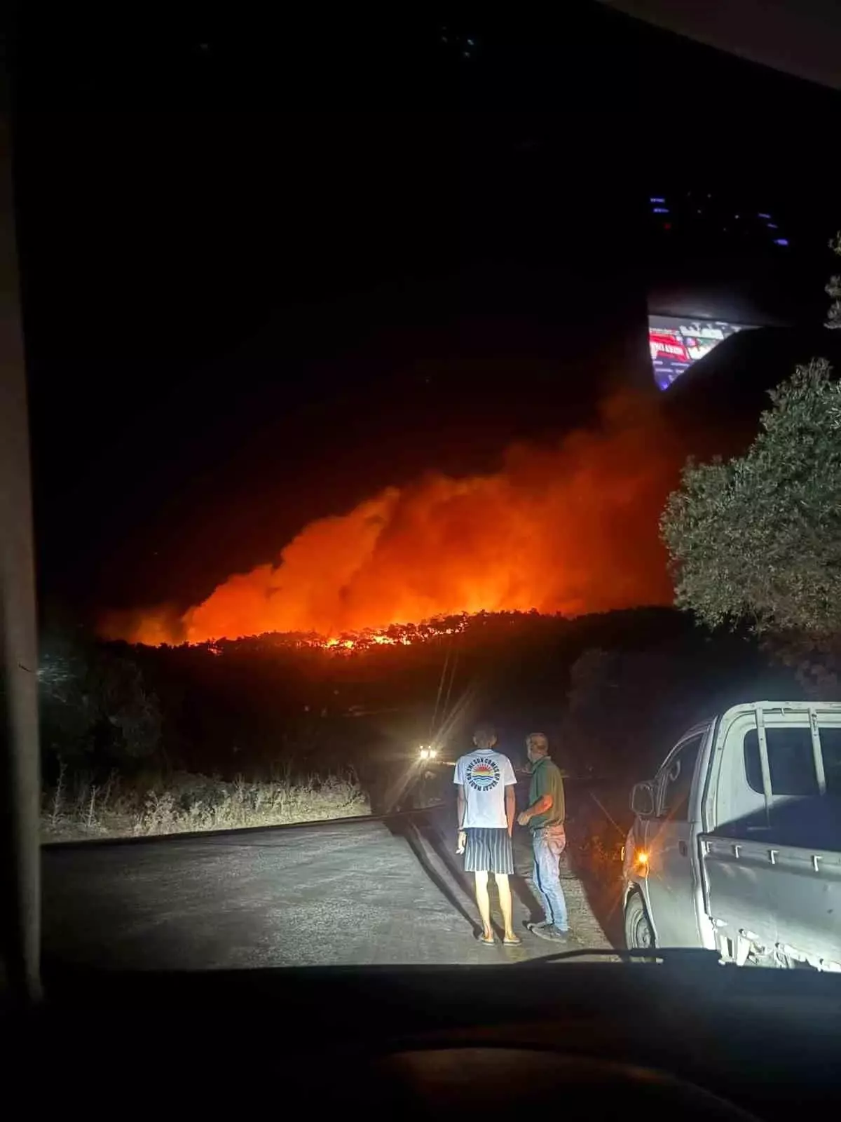 Muğla'nın Kıyıkışlacık Mahallesi'nde Orman Yangını Çıkdı