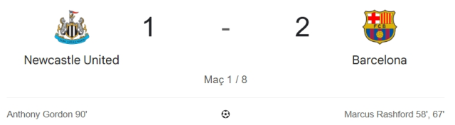 Newcastle United Barcelona maç özeti ve golleri! (VİDEO) Barcelona mçaı geniş özeti! Golleri kim attı, maç kaç kaç bitti?