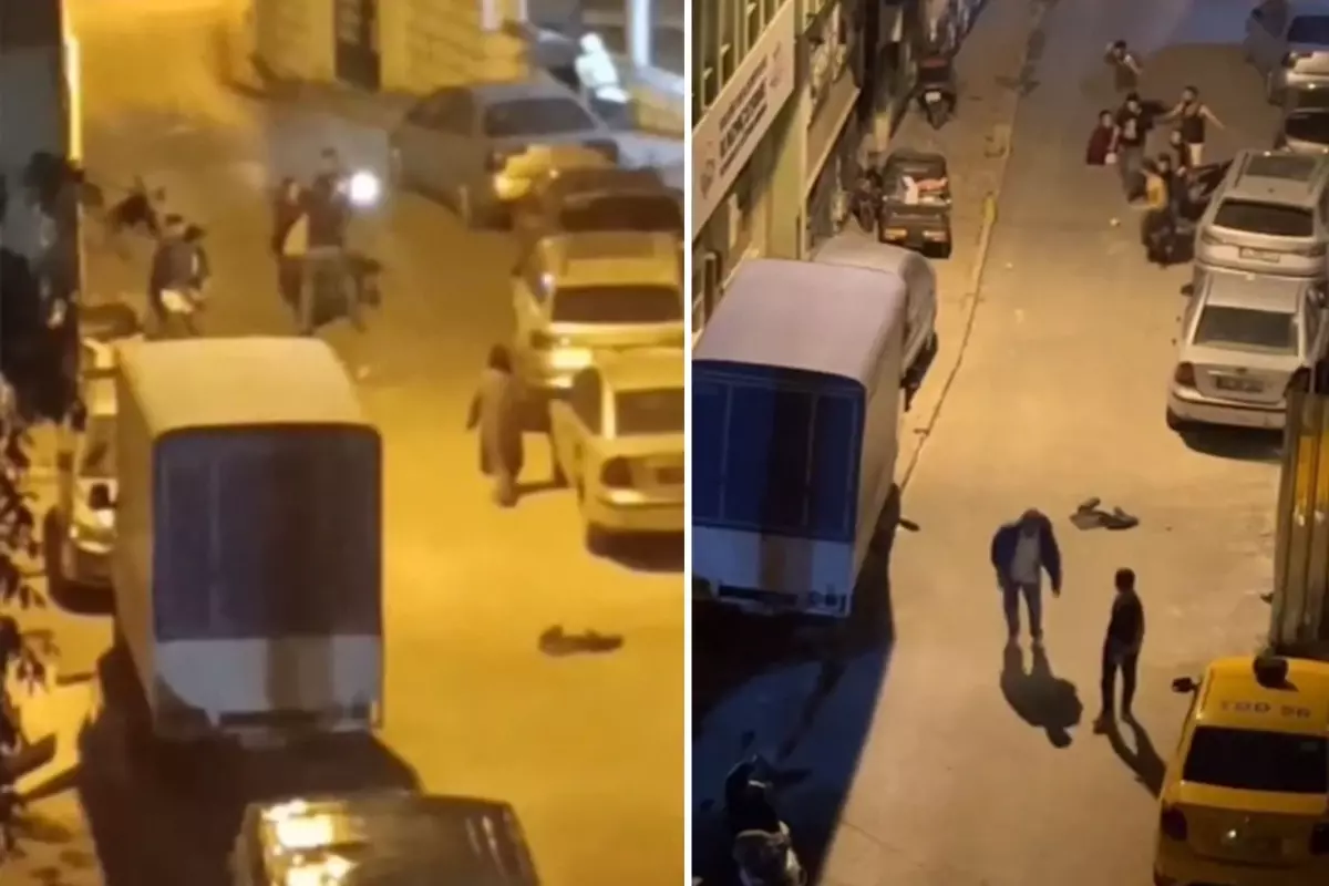 Damacana su kavgasında taş ve sopalar havada uçuştu