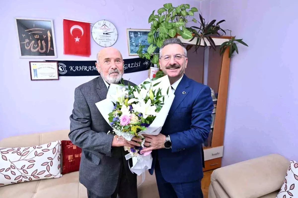 Vali Aksoy'dan Kore Gazisi Sefer Durukan'a Ziyaret