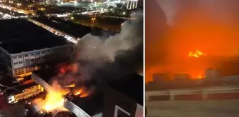 Sanayi sitesinde korkutan yangın! Ardı ardına patlamalar yaşandı