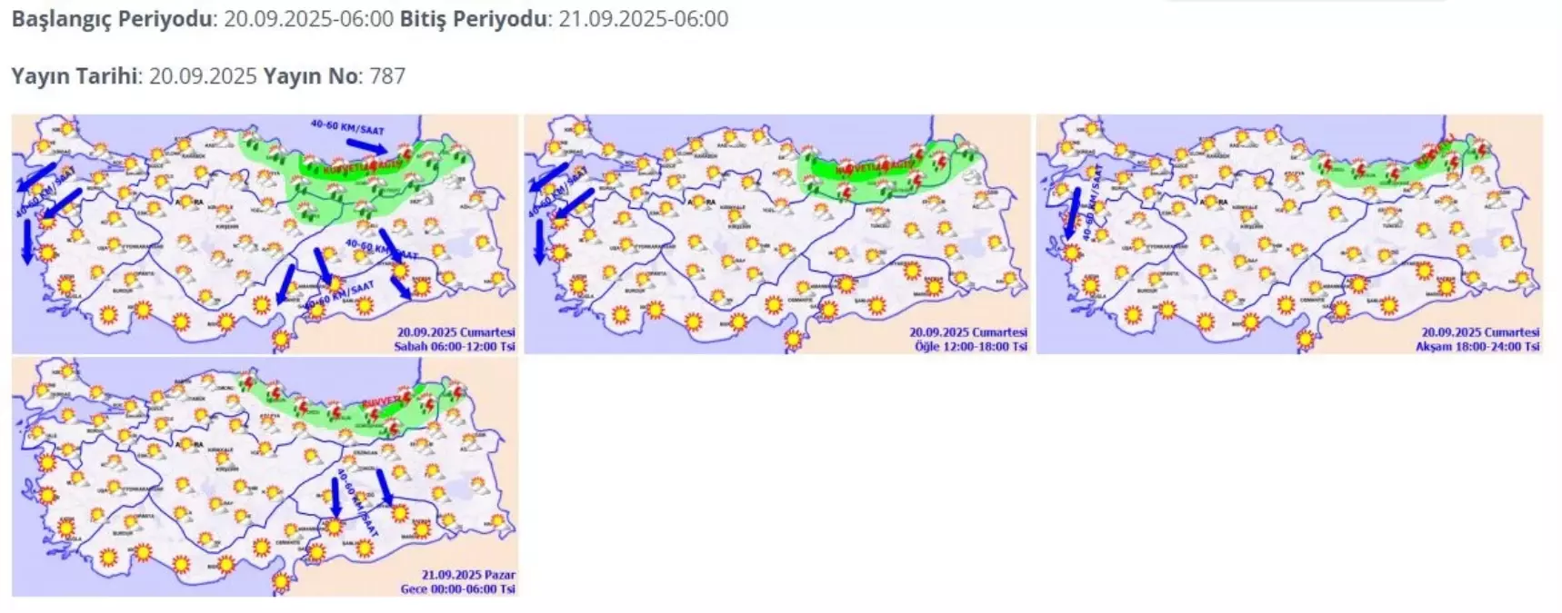 Meteoroloji'den Kuvvetli Yağış ve Rüzgar Uyarısı