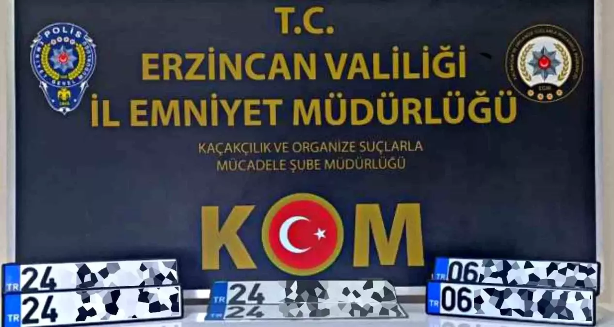 Erzincan'da APP Plaka Operasyonu: 5 Gözaltı