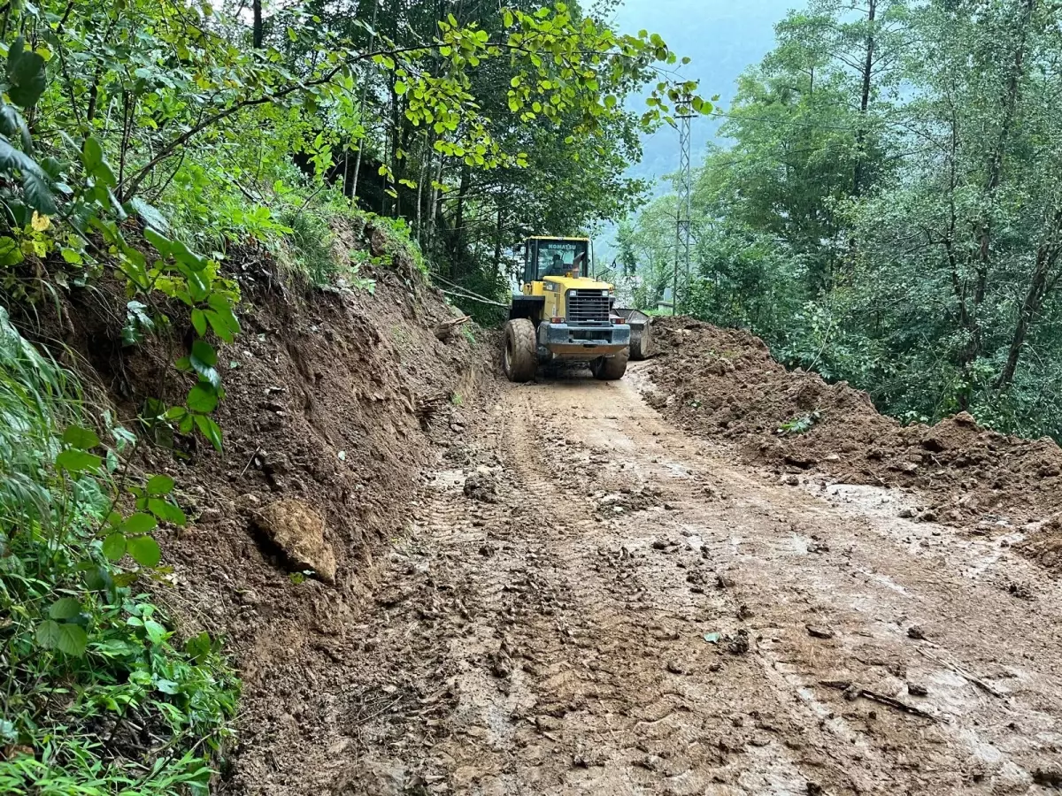 Trabzon'da Şiddetli Yağışlar Toprak Kaymalarına Neden Oldu