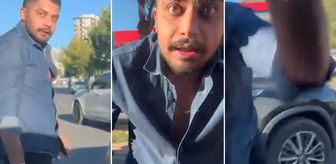 Trafikte dehşet! Otomobilin camını yumruklayarak kırdı