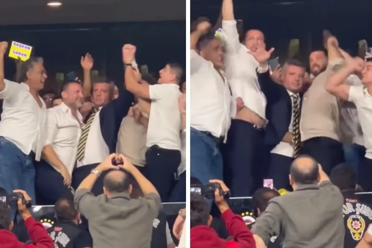 Büyük coşku! Fenerbahçe'nin yeni başkanı tribünde böyle karşılandı