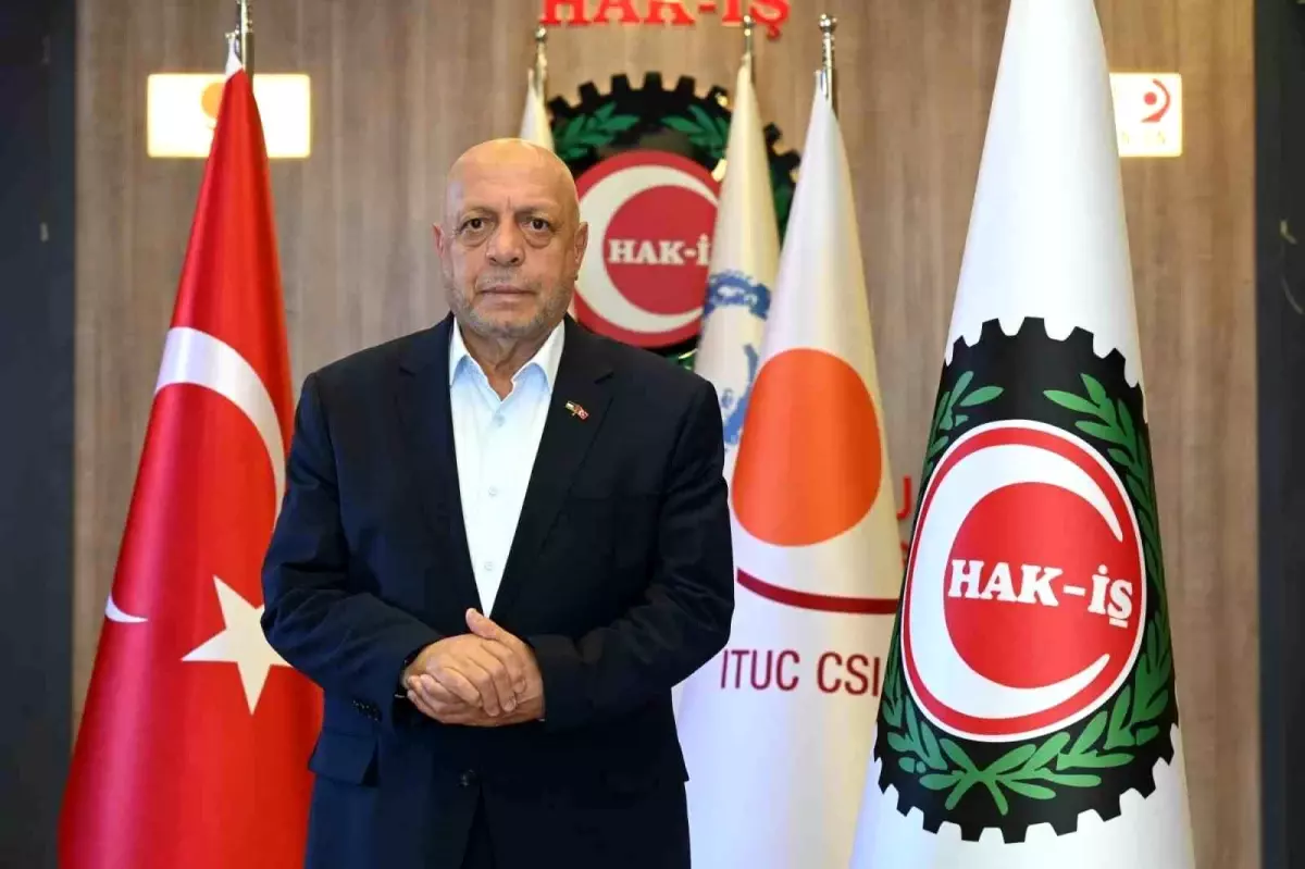 HAK-İŞ Genel Başkanı Arslan: 'Gazze'de Barış Kazanana Kadar Mücadeleye Devam Edeceğiz'