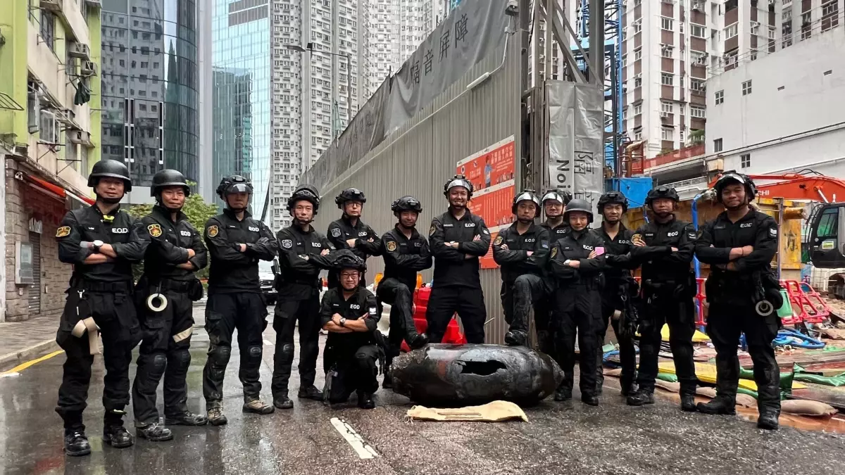 Hong Kong'da 2'nci Dünya Savaşı'ndan Kalma Bomba İmha Edildi