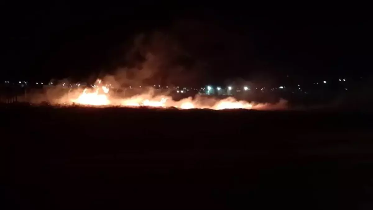Adıyaman'da Korkutan Anız Yangını Kontrol Altına Alındı