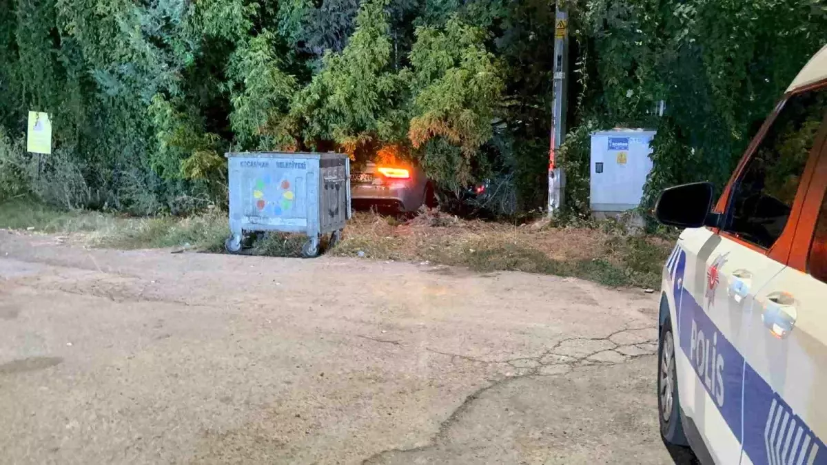 Alkollü Sürücü Fidanlığa Daldı, Hastaneye Kaldırıldı