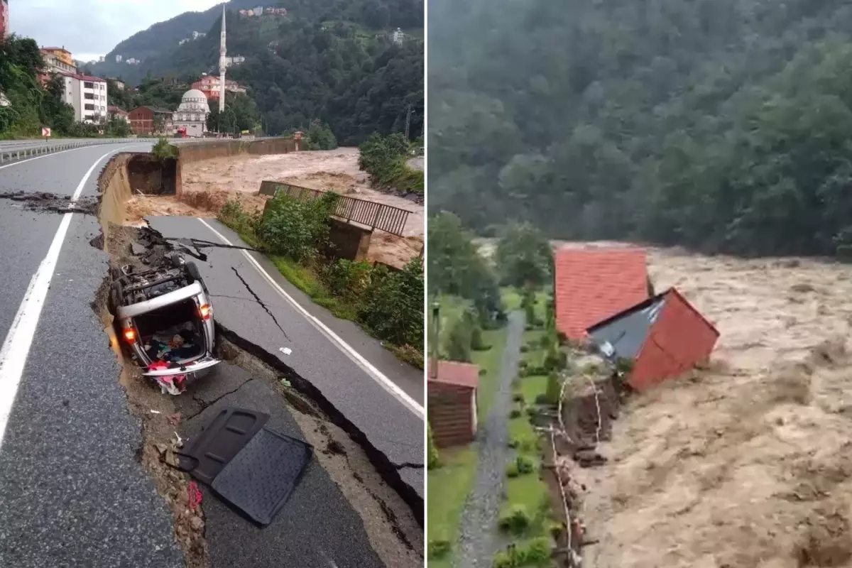 Selin vurduğu 4 şehre 'turuncu ' kodlu uyarı! Dere taştı, köprü çöktü, yollar kapandı...