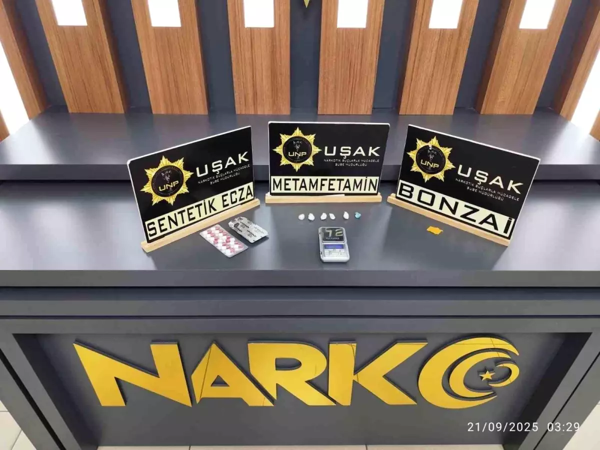 Uşak'ta Uyuşturucu Operasyonunda 4 Tutuklama