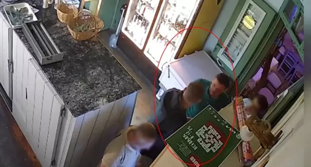 They ate and drank, and ran away without paying the 8,000 lira bill