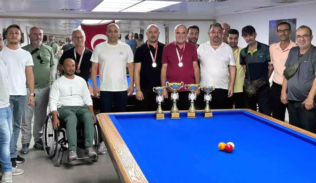 Muğla'da Bilardo İl Birinciliği Turnuvası Düzenlendi