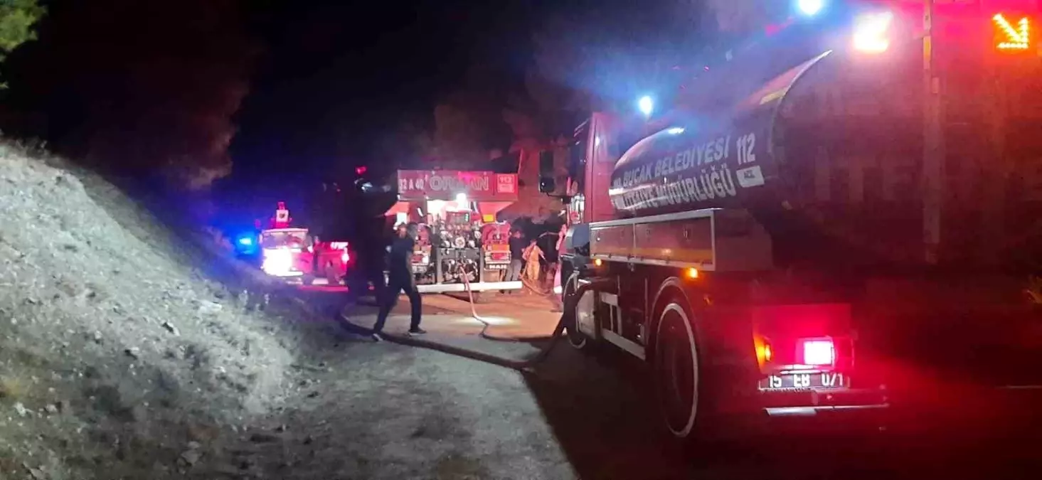 Bucak'ta Orman Yangını Kısa Sürede Kontrol Altına Alındı