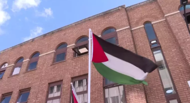 The UK officially recognized Palestine, and the flag was raised in London