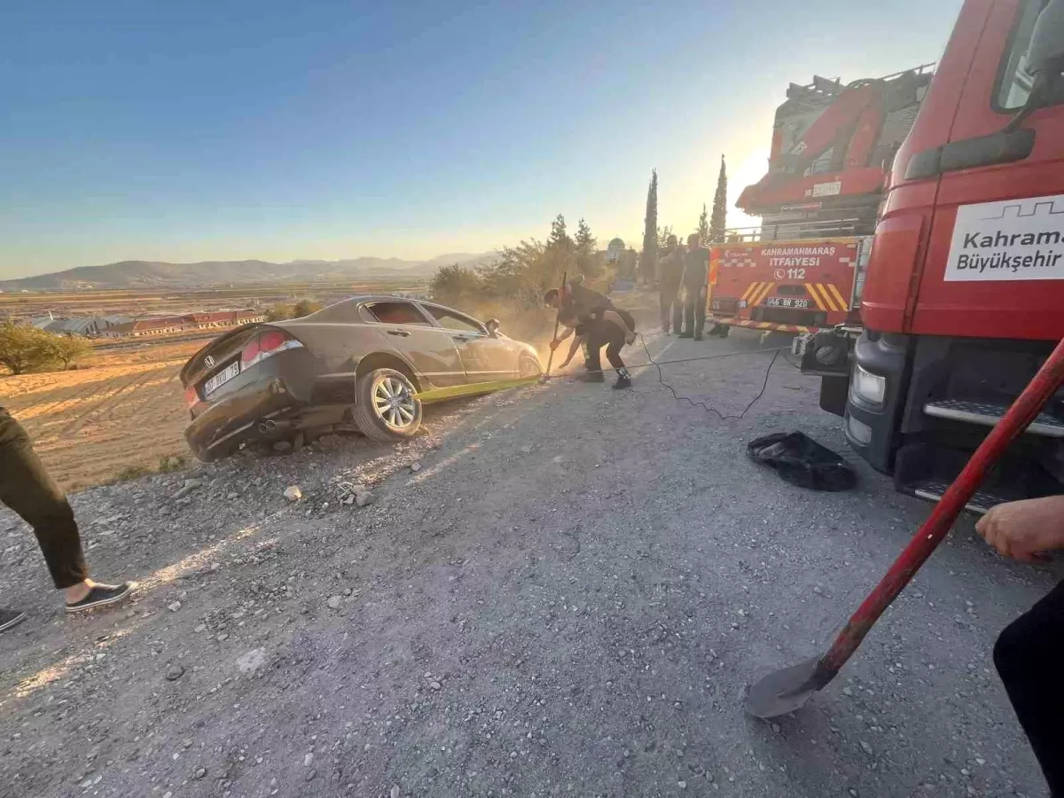 Kahramanmaraş'ta Trafik Kazası: Sürücü Yaralandı