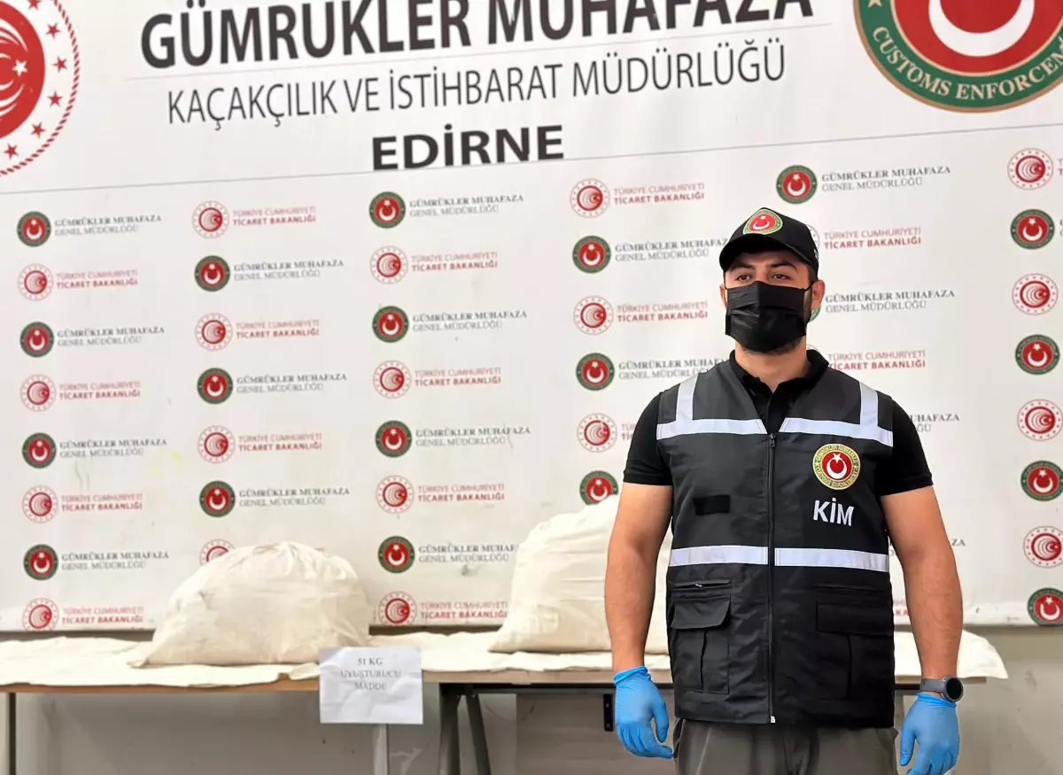Kapıkule'de 51 Kilo Uyuşturucu Ele Geçirildi, İki Şüpheli Tutuklandı