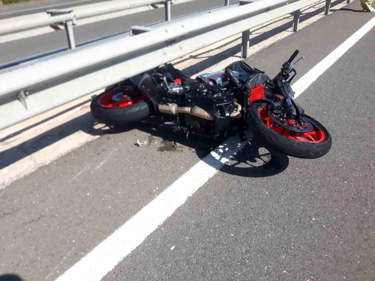 Edirne'de Trafik Kazası: Motosiklet Sürücüsü Yaralandı