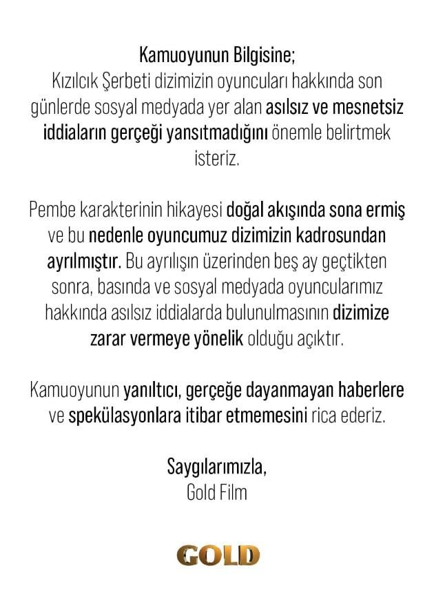 Allegation of a fight in Kızılcık Şerbeti: The producer broke their silence