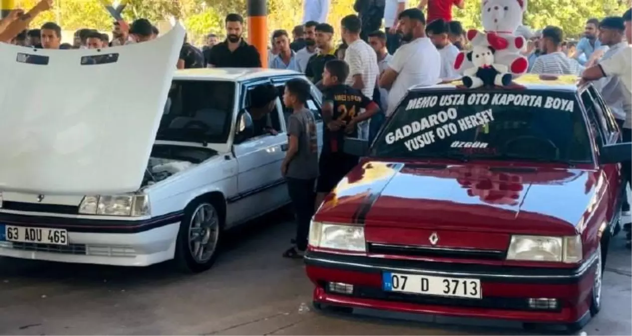 Ceylanpınar'da Modifiye Araç Tutkunları Buluştu